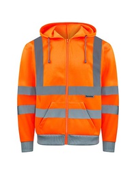 Korntex KXZHO Hi-Vis Workwear Hooded Sweat-Jacket Galway