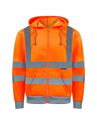 Korntex KXZHO Hi-Vis Workwear Hooded Sweat-Jacket Galway