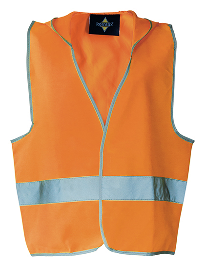 Korntex KXKWH Kids` Hooded Safety Vest EN 1150