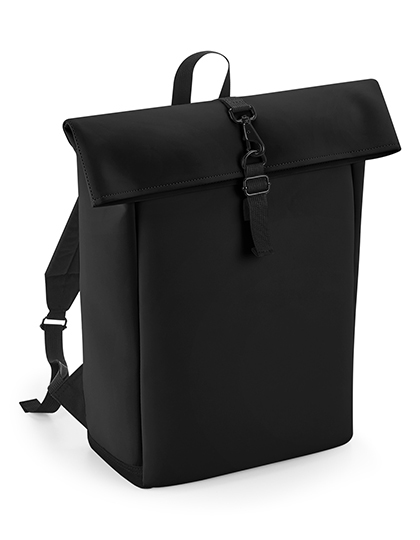 BagBase BG335 Matte PU Roll-Top Backpack