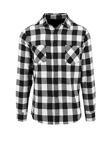 Build Your Brand BY031 Checked Flannel Shirt