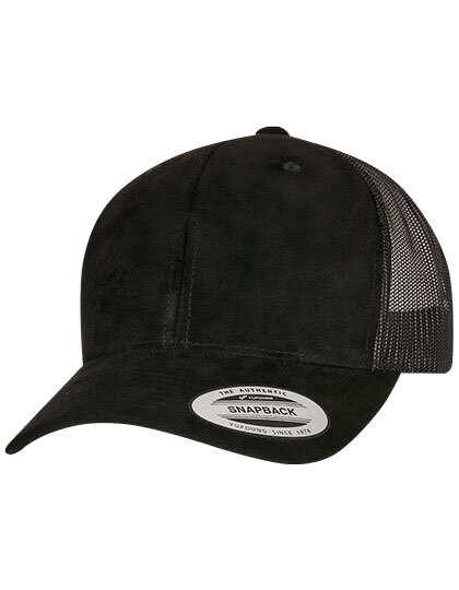 FLEXFIT 6606SU Suede Leather Trucker Cap