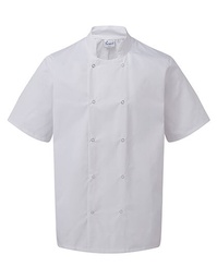 Premier Workwear PR664 Studded Front Short Sleeve Chef´s Jacket