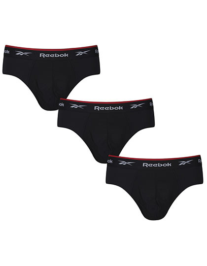 Reebok U5_C8259_RBK Men´s Sports Brief - Wiggins (3 Pair Pack)