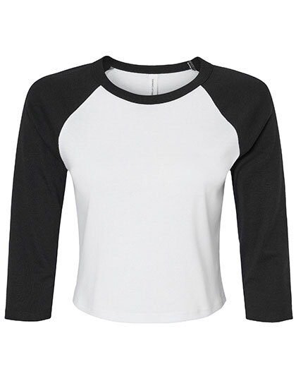 Bella 1200 Women´s Micro Rib 3/4 Raglan Baby Tee