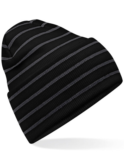 Beechfield B39R Original Deep Cuffed Striped Beanie
