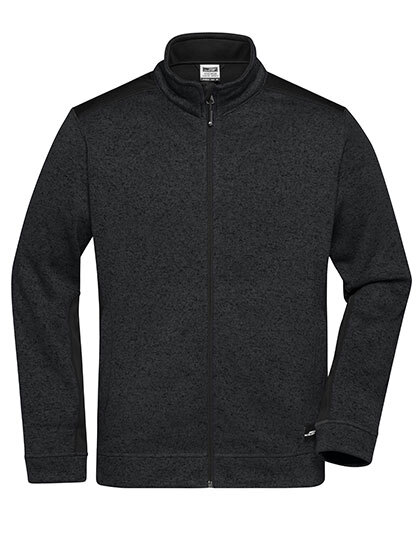 James&amp;Nicholson JN862 Men´s Knitted Workwear Fleece Jacket -STRONG-