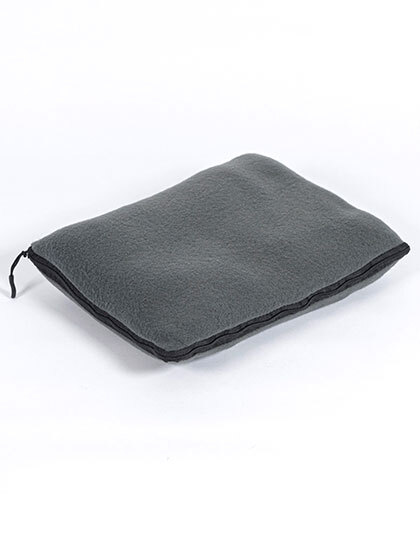 L-merch 15-34-110 Mikrofleece-Decken-Kissen-Set Recycled