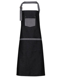 Premier Workwear PR127 Domain Contrast Denim Bib Apron