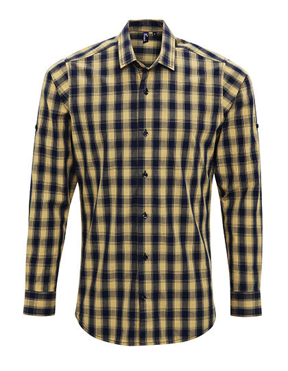 Premier Workwear PR250 Men´s Mulligan Check Cotton Long Sleeve Shirt