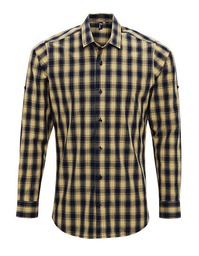 Premier Workwear PR250 Men´s Mulligan Check Cotton Long Sleeve Shirt
