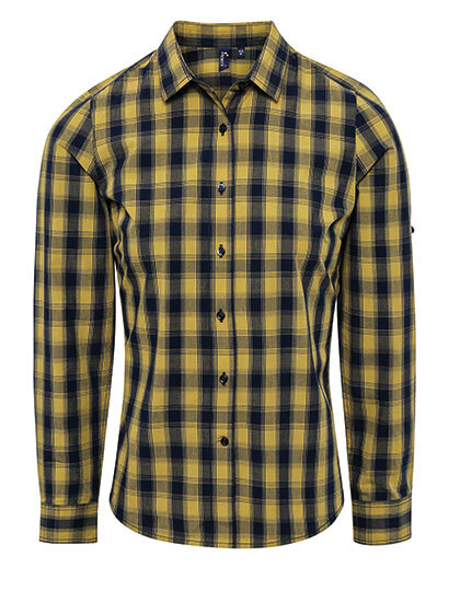 Premier Workwear PR350 Women´s Mulligan Check Cotton Long Sleeve Shirt