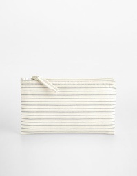 Westford Mill W253 Striped Organic Cotton Accessory Pouch