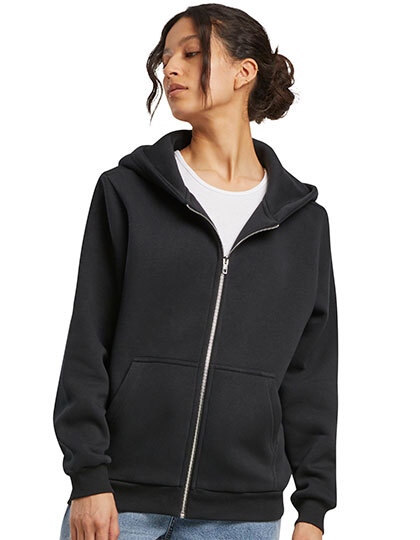 Build Your Brand BY290 Ladies Fluffy Zip Hoody