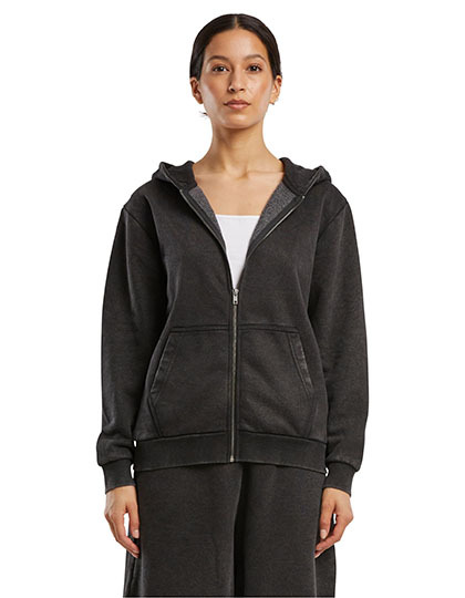 Build Your Brand BY299 Ladies Vintage Heavy Zip Hoody