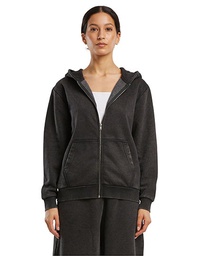 Build Your Brand BY299 Ladies Vintage Heavy Zip Hoody