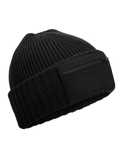 Beechfield B334R Zip Patch Beanie