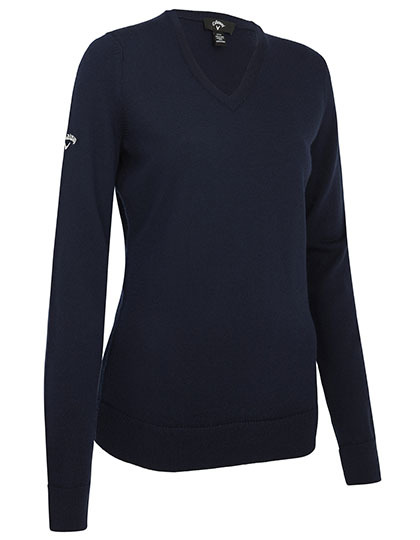 Callaway CGGF80L9 Ladies V-Neck Merino Sweater
