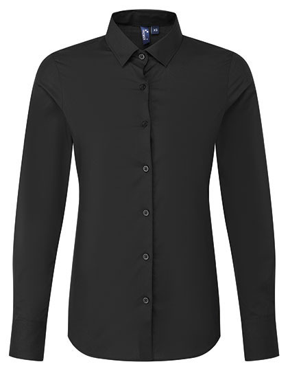 Premier Workwear PR303 Women’s Long Sleeve ‘Recyclight’ Poplin Shirt