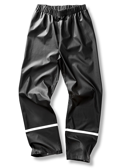 Result Genuine Recycled R916X Prism PU Waterproof Trouser with Reflective Bands &amp; Recycled Backing