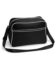 [1000030172] BagBase BG14 Retro Shoulder Bag (Black|White)