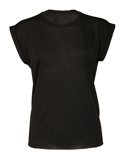 Bella 8804 Women´s Flowy Muscle Tee With Rolled Cuff