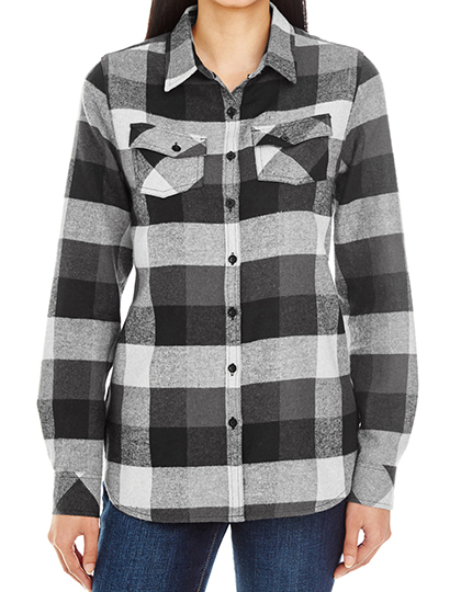 Burnside 5210 Ladies´ Woven Plaid Flannel Shirt