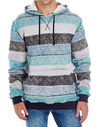 Burnside 8603 Printed Striped Marl Pullover