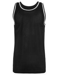[1000035683] Build Your Brand BY009 Mesh Tanktop (Black|White, S)