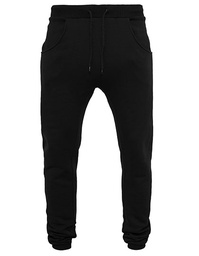[1000035738] Build Your Brand BY013 Heavy Deep Crotch Sweatpants (Black, S)