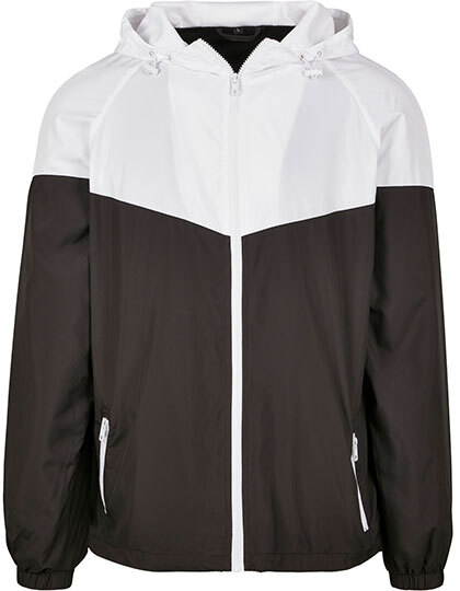 Build Your Brand BY129 2-Tone Tech Windrunner