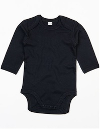 [1000036522] Babybugz BZ30 Baby Organic Long Sleeve Bodysuit (Black, 6-12 Monate)