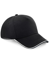 Beechfield B25c Authentic 5 Panel Cap - Piped Peak