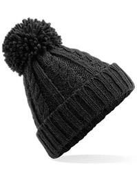 Beechfield B480 Cable Knit Melange Beanie