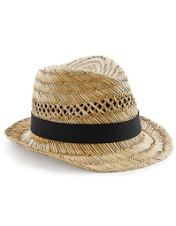 Beechfield B730 Straw Summer Trilby