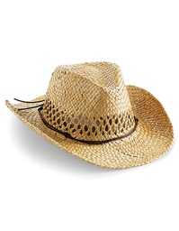 Beechfield B735 Straw Cowboy Hat