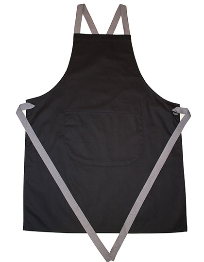 Dennys London DP130 Apron With Grey Ties Crossover