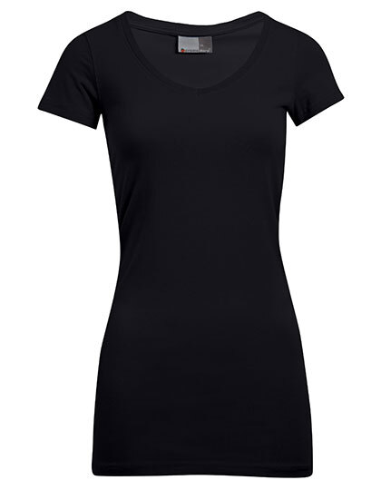 Promodoro 3087 Women´s Slim Fit V-Neck-T Long