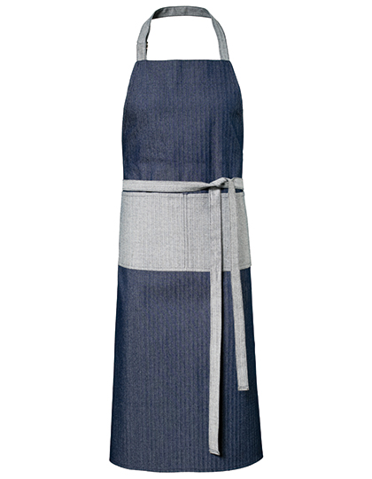Exner 12717 Jeans-Latzschürze 2-farbig 75 x 100 cm