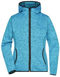 James&Nicholson JN588 Ladies´ Knitted Fleece Hoody