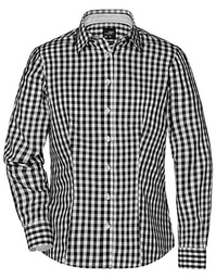 James&Nicholson JN616 Ladies´ Checked Blouse