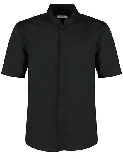 Bargear KK122 Men´s Tailored Fit Mandarin Collar Shirt Short Sleeve