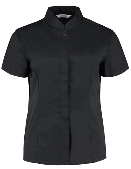 Bargear KK736 Women´s Tailored Fit Bar Shirt Mandarin Collar Short Sleeve