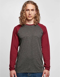 Build Your Brand Basic BB023 Men´s Contrast Raglan Longsleeve T-Shirt
