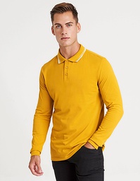 Just Polos JP103 Long Sleeve Tipped 100 Polo