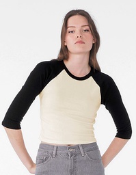 Bella 1200 Women´s Micro Rib 3/4 Raglan Baby Tee