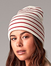 Beechfield B39R Original Deep Cuffed Striped Beanie