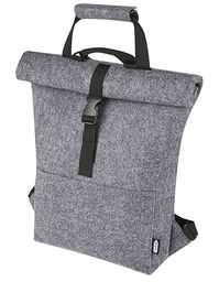 L-merch 120663 Felt Roll-Top Bike Backpack