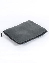 L-merch 15-34-110 Mikrofleece-Decken-Kissen-Set Recycled