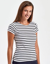 Asquith &amp; Fox AQ073 Women´s Marinière Coastal Short Sleeve Tee